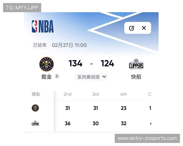 聚焦NBA掘金赛程全面解析球队走势与关键对决前瞻观察深度报告